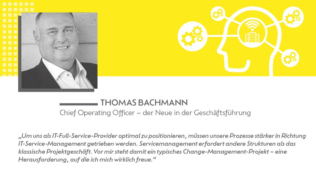 Thomas Bachmann verstärkt Managementteam der IS4IT als COO und wird sich vor allem um den Ausbau des Servicemanagements kümmern. Mit veränderten Strukturen soll sich IS4IT so als führender mittelständischer IT-Full-Service-Provider in Deutschland etablieren.