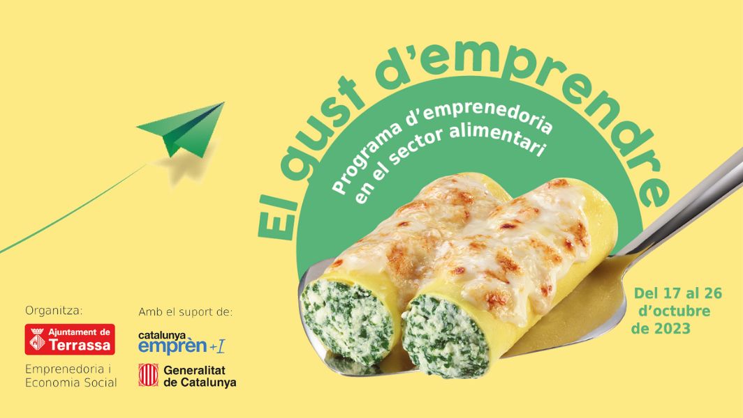 Trsempresa's tweet photo. 🍣Continuem amb el programa d'#emprenedoria en el sector alimentari «El Gust d’emprendre» amb una taula rodona sobre sostenibilitat alimentària i producte local, de proximitat i ecològic amb @gremhosterrassa, @MercatIndep, @ecobotigaTRS i Fundació Sant Galderic. #Terrassa https://t.co/SnT0qUg1uK