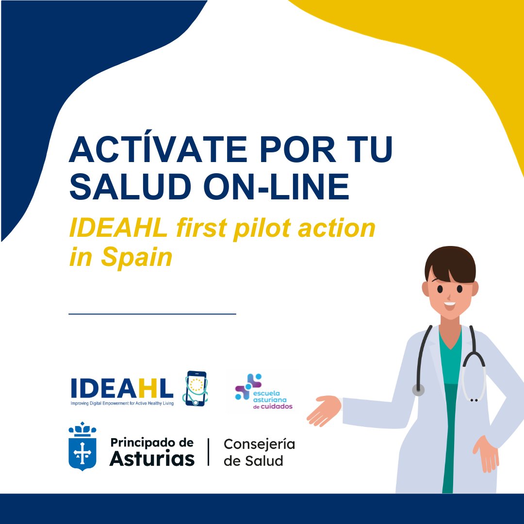 📢 Exciting News! We're thrilled to announce the launch of the first activity in the Spanish pilots as part of the IDEAHL project, commencing on October 30, 2023, for 6 weeks. For more info, DM us! #IDEAHLEU #DigitalHealthLiteracy #HealthForAll #SelfCareEducation