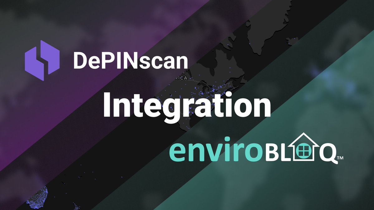 📢 Integration alert! 

Smart home environment #DePIN <a href="/envirobloq/">enviroBLOQ™️</a> has integrated with <a href="/iotex_io/">IoTeX</a>'s W3bstream and DePINscan. 🧵👇

depinscan.io/project/enviro…