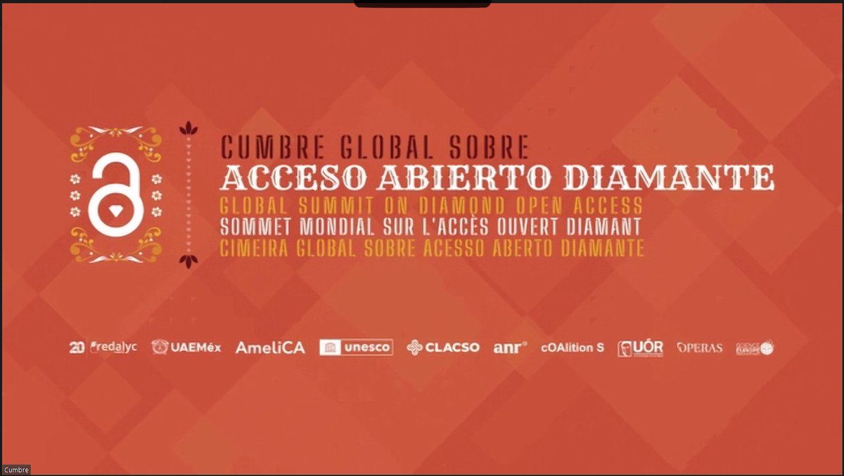 #EnVIVO 
Estoy en el #PANEL 
"Del Acceso Abierto como un medio para lograr equidad, sostenibilidad e inclusión. La exclusión estructural impuesta por el APC y los AT" 
Con:
<a href="/saraycg/">Saray Córdoba</a> 🇨🇷
<a href="/reme_melero/">reme melero</a> 🇪🇸
<a href="/lmatas/">Lautaro Julián Matas</a> 🇦🇷
#AccesoAbiertoDiamante #CumbreAADiamante 
📡youtube.com/@uaemextv8533/…