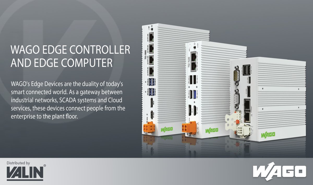 ValinCorp's tweet image. WAGO&apos;s #edgedevices are the duality of today&apos;s smart connected world. As a gateway between industrial networks, SCADA systems and Cloud services, these devices connect people from the enterprise to the plant floor.

👉 okt.to/Ayz4Vg

#DataCollection

@WAGOCorporation