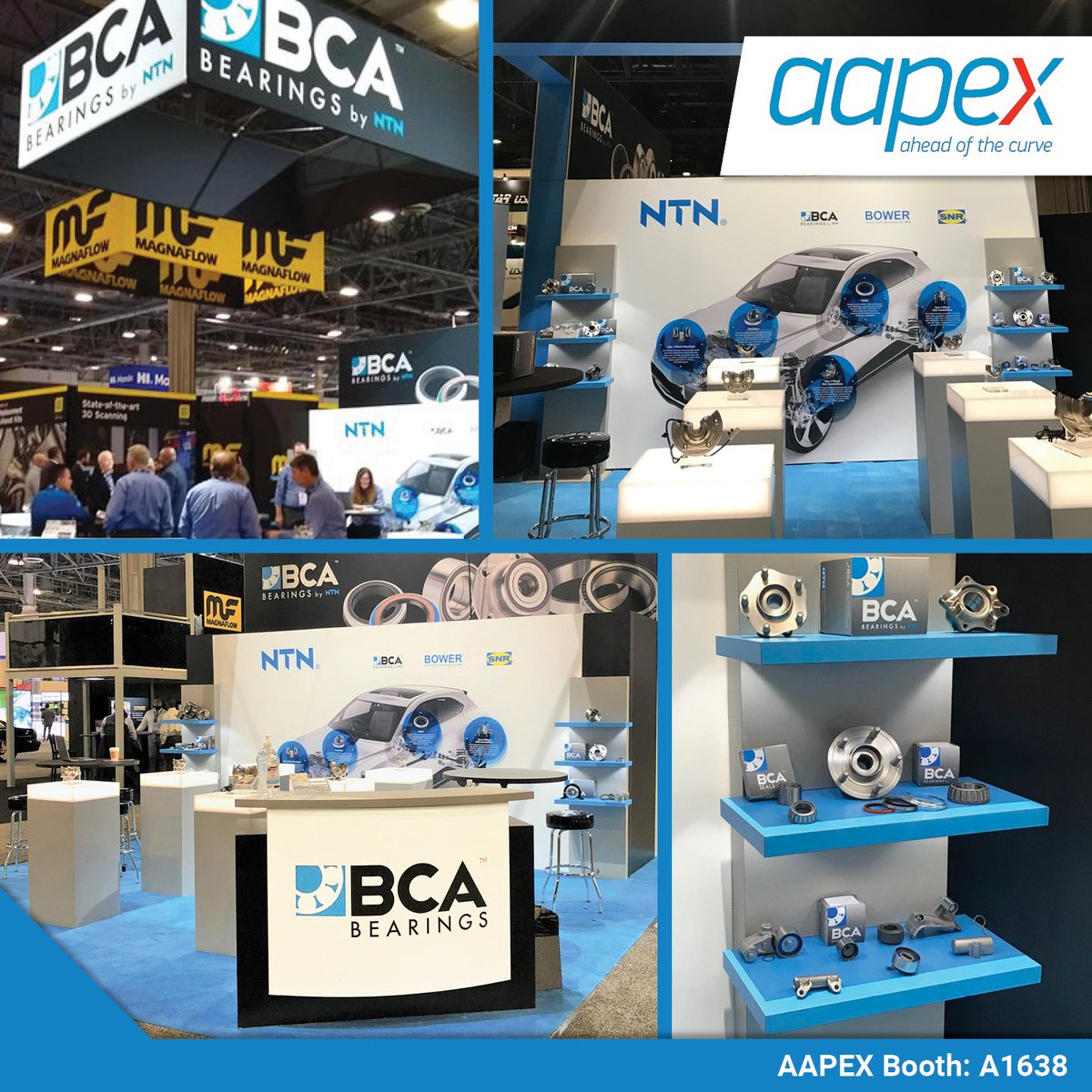 One week until we kickoff #AAPEX23! The BCA Bearings team is ready to go. We will be in #AAPEX booth A1638 all week talking OE-Quality Wheel Hubs, Bearings and Seals, and we hope you can stop and see us! #OEQuality #WheelHubs #Bearings #Seals @AAPEXShow