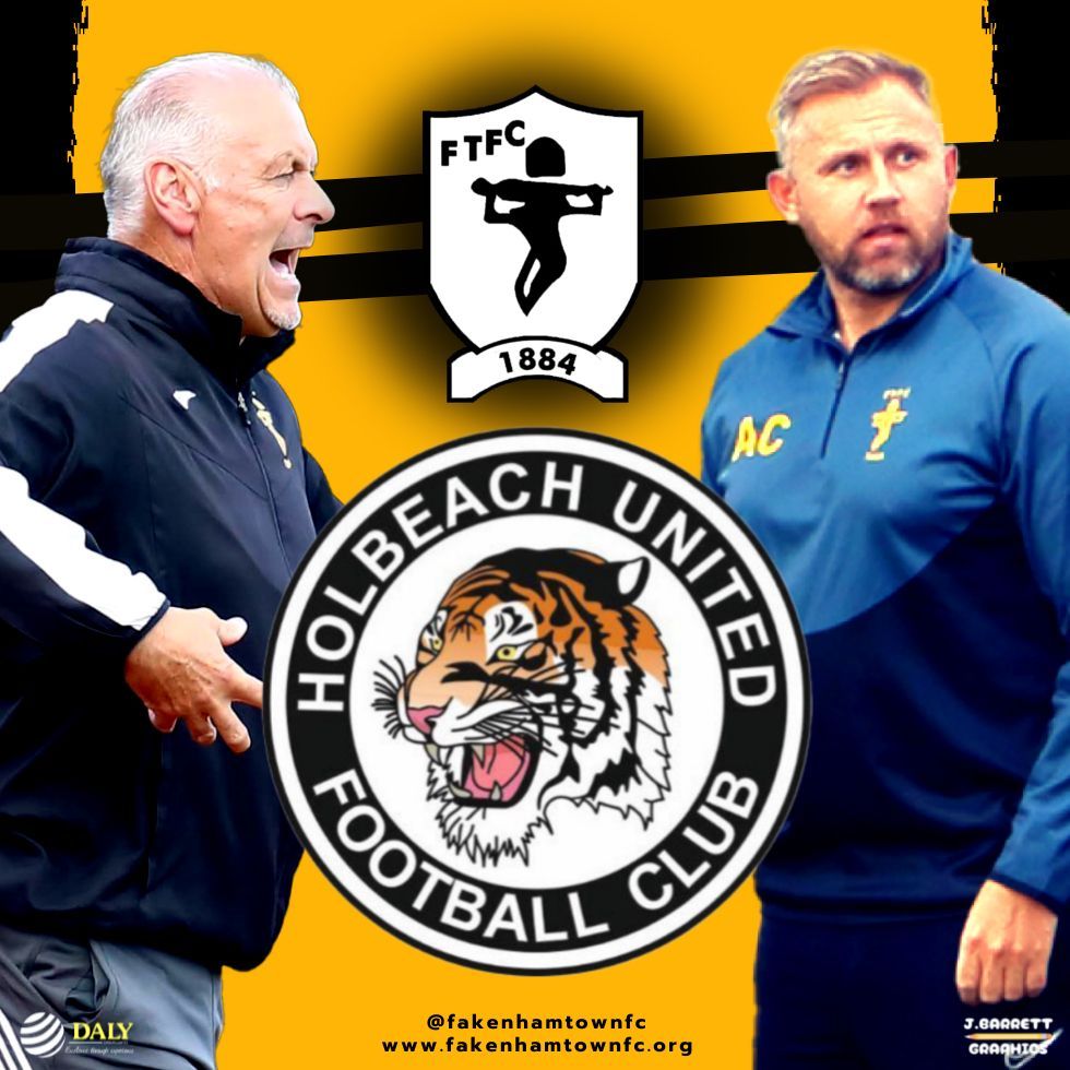 𝐂𝐡𝐚𝐥𝐥𝐞𝐧𝐠𝐞 𝐂𝐮𝐩 🏆

On Tuesday 31st October, Fakenham First Team face Holbeach United in the League Challenge Cup!

We have another exciting opportunity for Match and Ball Sponsorship!

For more information please contact Bob Barlow on robert_fakenhamtownfc@aol.com 👻