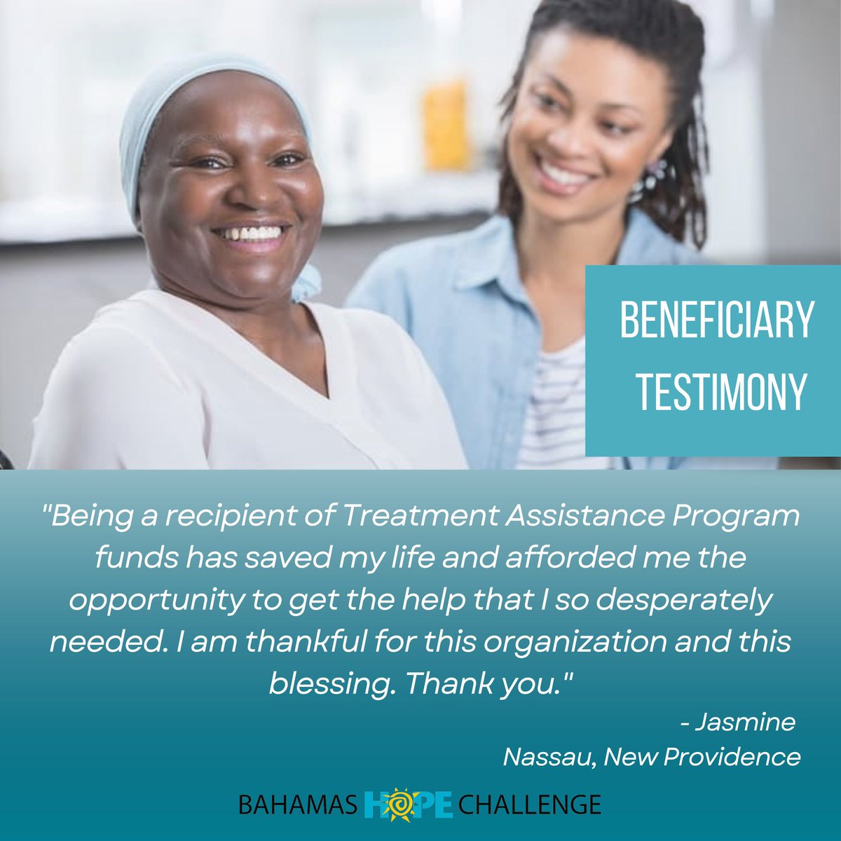 Here's the impact you're making! The testimonies from beneficiaries of our program donations are at the foundation of why Bahamas Hope Challenge exists. The funds that our supporters raise are truly life changing and life giving.