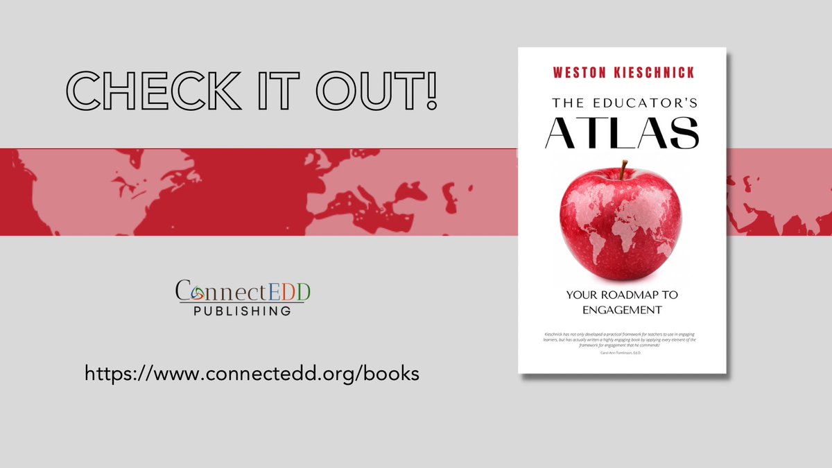 ConnectEDDBooks's tweet photo. Are you looking to spark student engagement? Whether you're a seasoned teacher or just starting your journey, The Educator’s Atlas will equip you with the tools and strategies to make every moment in the classroom count! #EducatorsAtlas https://t.co/WNILwsMVd3