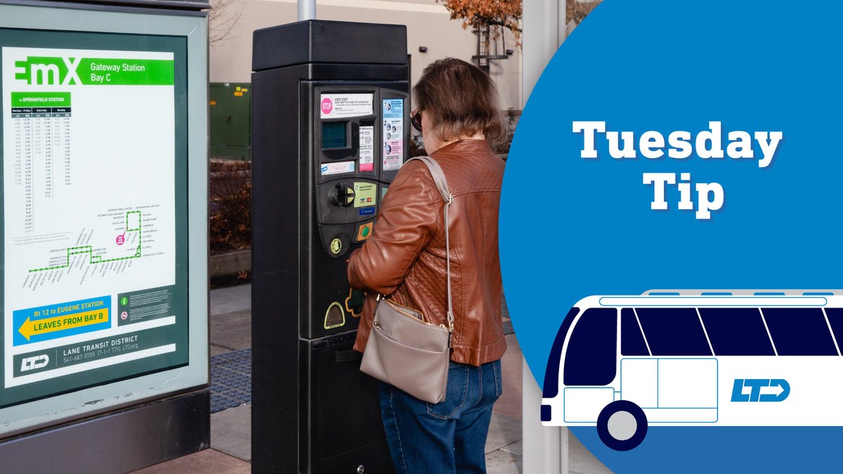 #TuesdayTip Purchase fare before you board EmX. Please plan to purchase bus fare at a ticket vending machine on EmX platforms, in the Umo app, or at a Customer Service Center before you board. Learn more about EmX: zurl.co/AZLz