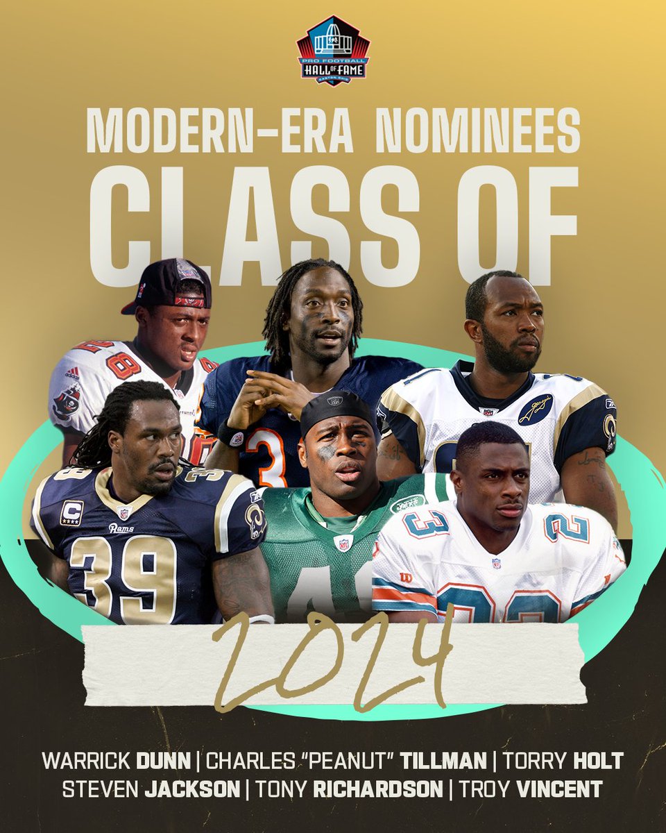 Honored to be in the company of the incredible @NFL Legends as modern-era nominees for the @ProFootballHOF Class of 2024! More about the Class: nfl.com/news/173-moder…