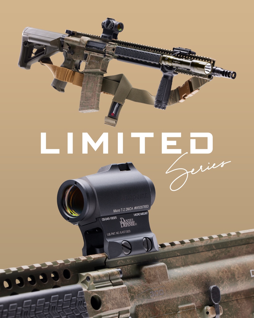AimpointUSA's tweet image. Here it is! The DDM4 V9 &quot;Bacon Bits&quot; by Daniel Defense&apos;s is their next limited series rifle in 300blk featuring our Micro T-2 red dot sight.

Check it out here!
aimpoint.info/46DAx5I

#Microt2 #DDM4 #Baconbits #300blk