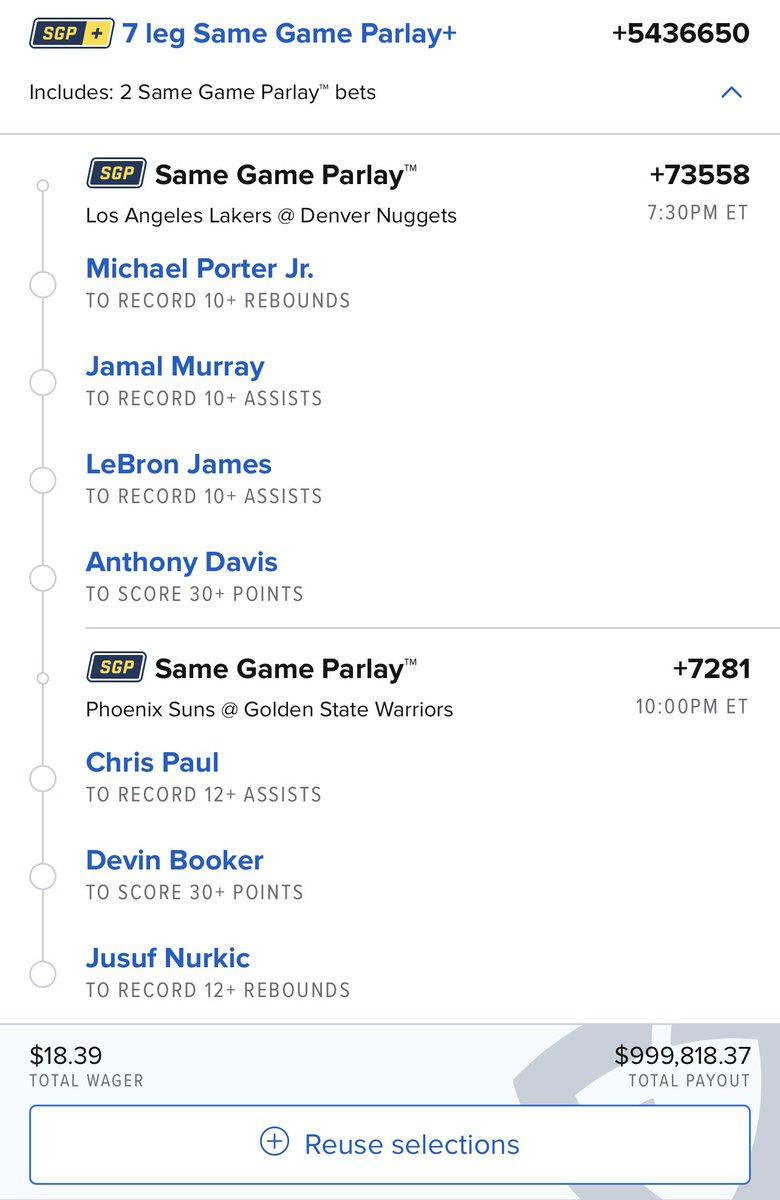 This is the one. I’m giving away $99k when it hits. MUST LIKE/RETWEET TO ENTER. #GamblingTwitter #nba #GiveawayAlert 
whop.com/checkout/plan_…