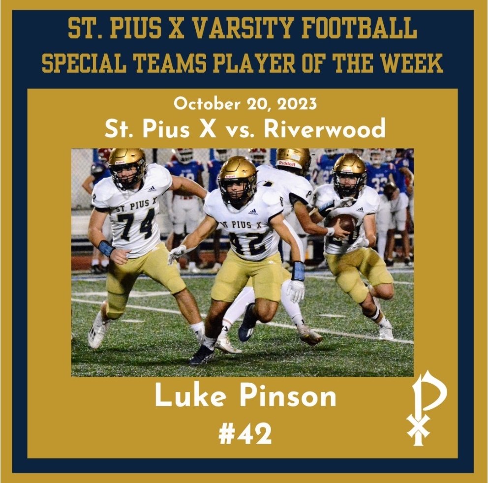Congratulations to these athletes on their selection as “Player of the Week” from the game vs. Riverwood! @spxad @spx_football @spxgoldenlions @DekalbRecruits @EliteGARecruits @On3Recruits @ChadSimmons_ @Mansell247 @larryblustein @CoachLamb1 #RecruitSPX