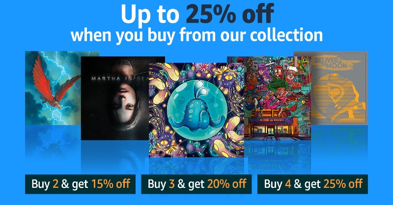 WiredP's tweet photo. 🎵 if music be the food of love play on 🎵

Some of the most beautiful soundtracks pressed to vinyl. get up to 25% off the Wired collection.

includes:
🌕 Deliver us the Moon
🥀 Martha is Dead
🕹️ Arcade Paradise
🦅 The Falconeer
🐙 Lumote

RT if you ❤️ #IndieGames