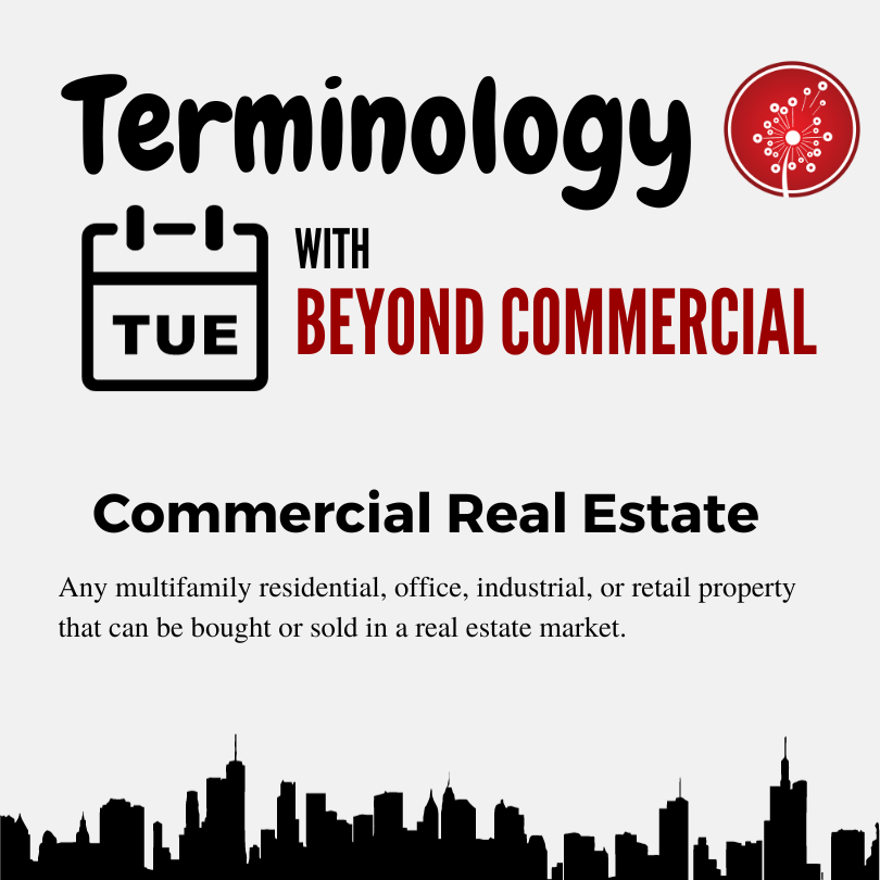 🏢✨ Back to Basics with #TerminologyTuesday! 📚 Today, we're diving into the heart of Commercial Real Estate because knowledge is power! 💼 Stay informed and empower your real estate journey. 💪 #CRE101 #RealEstateBasics #InformAndInspire