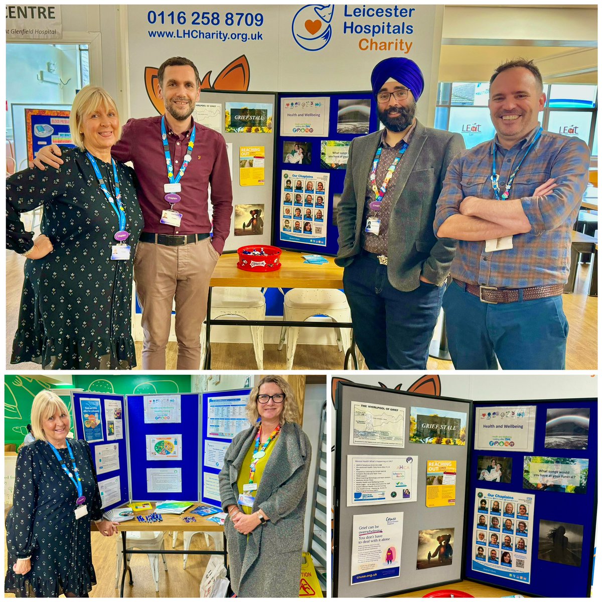 Leicester Chaplaincy (@leic_chaplaincy) on Twitter photo Great to support the excellent <a href="/UHLwellbeing/">UHLHealth&Wellbeing</a> fortnight of activities across <a href="/Leic_hospital/">Leicester's Hospitals</a> with a stall focusing on #Grief at the Glenfield Hospital this afternoon. #NHS #Staff #Wellbeing #Chaplaincy Great to support the excellent <a href="/UHLwellbeing/">UHLHealth&Wellbeing</a> fortnight of activities across <a href="/Leic_hospital/">Leicester's Hospitals</a> with a stall focusing on #Grief at the Glenfield Hospital this afternoon. #NHS #Staff #Wellbeing #Chaplaincy