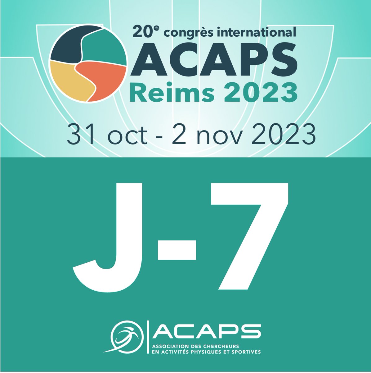 ACAPS Reims 2023 (@acaps2023) on Twitter photo Le 20e congrès international de l' ACAPS est dans une semaine !
Nous avons hâte de vous retrouver !
Retrouver le programme et toutes les information sur acaps2023.sciencesconf.org
<a href="/universitereims/">Université de Reims Champagne-Ardenne</a> <a href="/LaboratoirePsms/">Laboratoire PSMS</a> Le 20e congrès international de l' ACAPS est dans une semaine !
Nous avons hâte de vous retrouver !
Retrouver le programme et toutes les information sur acaps2023.sciencesconf.org
<a href="/universitereims/">Université de Reims Champagne-Ardenne</a> <a href="/LaboratoirePsms/">Laboratoire PSMS</a>