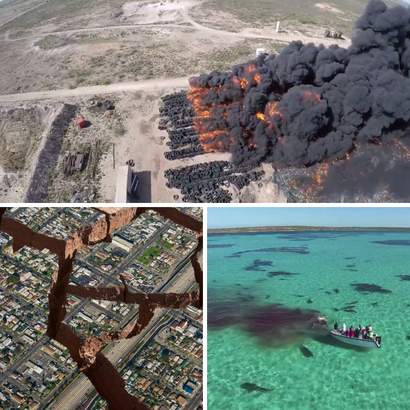 Travlerz2's tweet photo. No one would have seen these moments if there hadn't been a drone around.