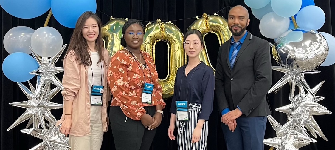 Center on Education & Training for Employment (@osucete) on Twitter photo Our <a href="/OSUcete/">Center on Education & Training for Employment</a> team made waves <a href="/AECT/">✵ AECT ✵</a> 2023 annual convention with in-person and virtual participation: Fan Xu (<a href="/FanXU92073425/">Fan XU 许帆</a>), Jiarui Xie (<a href="/JiaruiXie27/">Jiarui Xie</a>), Mimi Adjei (<a href="/Adjei_Mimi/">Mimi Adjei</a>), and Dr. Ana-Paula Correia (<a href="/correia65/">Ana-Paula Correia</a>).
<a href="/OSUehe/">Ohio State Education and Human Ecology</a> <a href="/OSUEdStudies/">OSU Ed Studies</a> Our <a href="/OSUcete/">Center on Education & Training for Employment</a> team made waves <a href="/AECT/">✵ AECT ✵</a> 2023 annual convention with in-person and virtual participation: Fan Xu (<a href="/FanXU92073425/">Fan XU 许帆</a>), Jiarui Xie (<a href="/JiaruiXie27/">Jiarui Xie</a>), Mimi Adjei (<a href="/Adjei_Mimi/">Mimi Adjei</a>), and Dr. Ana-Paula Correia (<a href="/correia65/">Ana-Paula Correia</a>).
<a href="/OSUehe/">Ohio State Education and Human Ecology</a> <a href="/OSUEdStudies/">OSU Ed Studies</a>