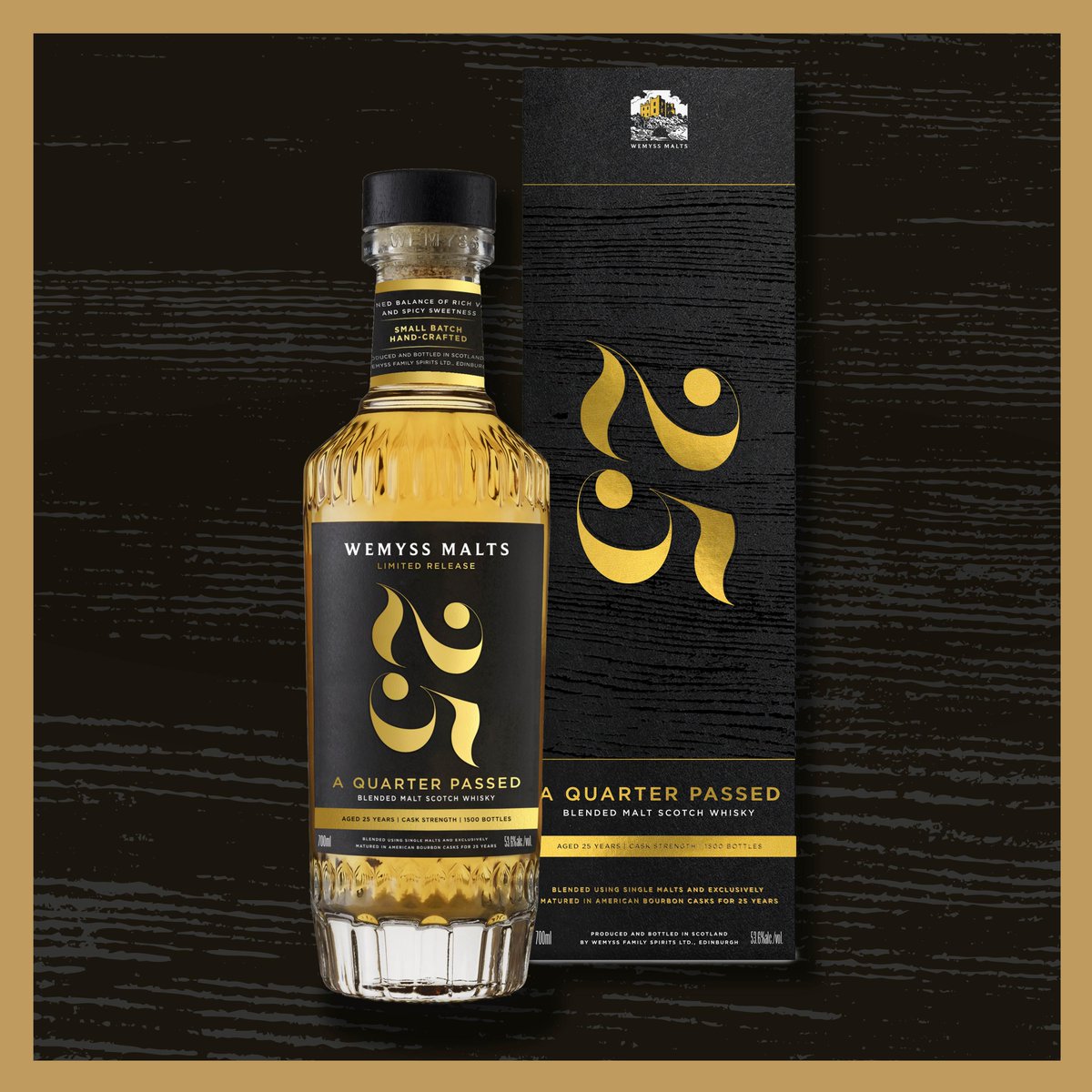 Wemyss Malts (@wemyssmalts) on Twitter photo With an extremely limited release of only 1500 bottles available worldwide, A Quarter Passed is an expertly crafted blend designed to celebrate the luxury of time. 
Discover A Quarter Passed at the link: bit.ly/3FdCUAb
#AQuarterPassed #LimitedRelease #WemyssMalts With an extremely limited release of only 1500 bottles available worldwide, A Quarter Passed is an expertly crafted blend designed to celebrate the luxury of time. 
Discover A Quarter Passed at the link: bit.ly/3FdCUAb
#AQuarterPassed #LimitedRelease #WemyssMalts