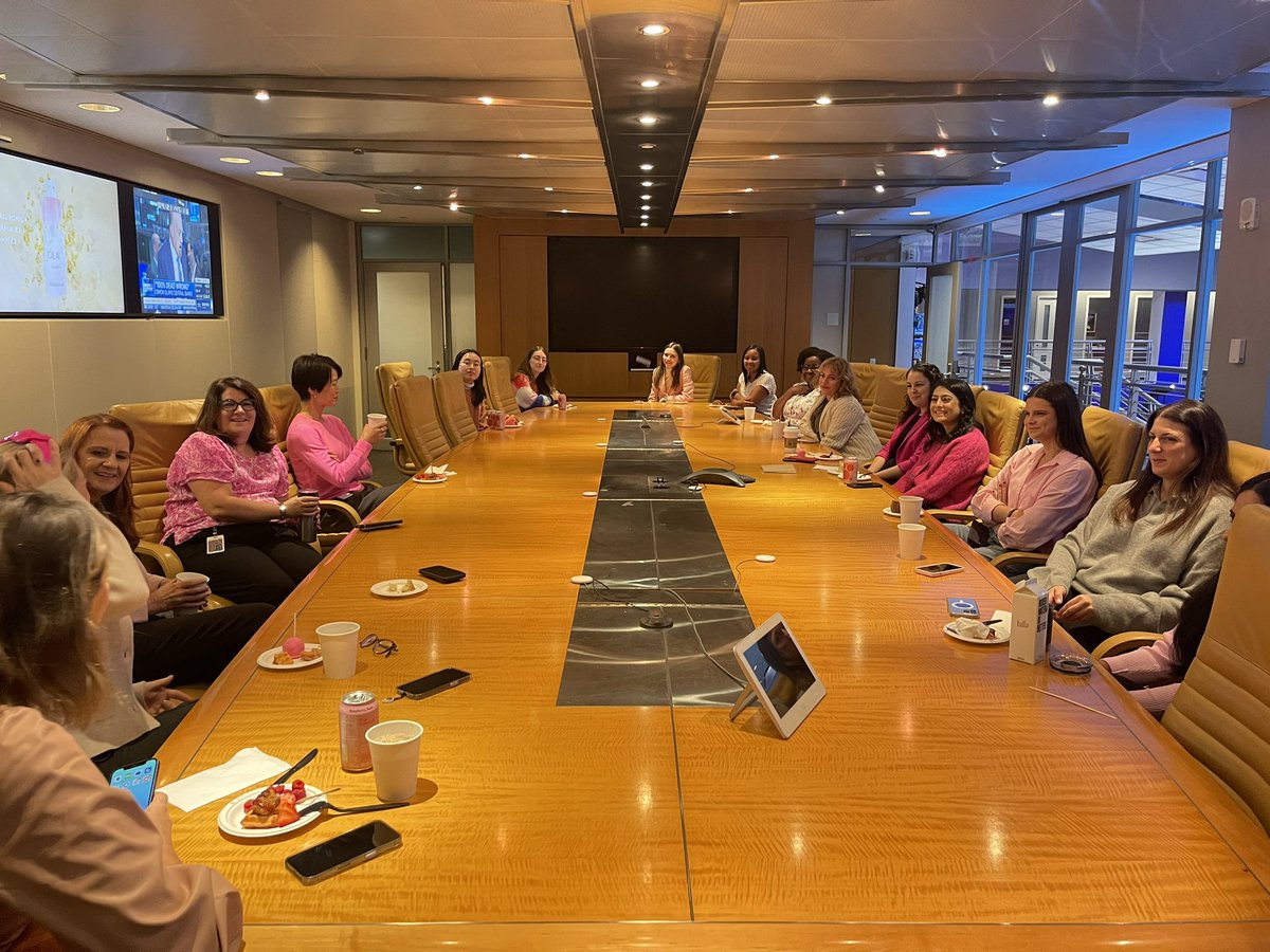 Thank you our <a href="/CNBC/">CNBC</a> family for wearing pink today to support breast cancer!