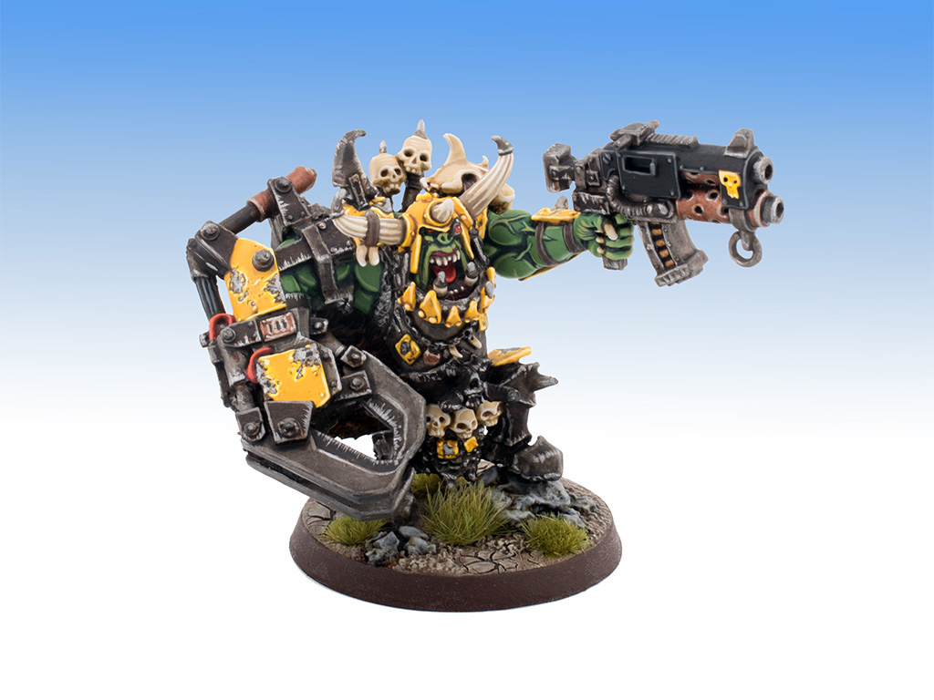 Gave my Badmoons Warboss a bit of an update.

#WarhammerCommunity #Orks