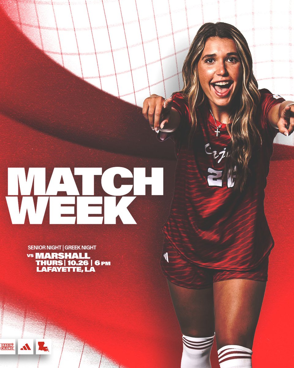⏳ 𝐓𝐈𝐌𝐄 𝐂𝐇𝐀𝐍𝐆𝐄 ⏳

Our 𝗦𝗘𝗡𝗜𝗢𝗥 𝗡𝗜𝗚𝗛𝗧 match on Thursday is moved up an hour to a 6 PM start

🆚 Marshall
📅 10.26.23
⏰ 6 PM
🏟 Home Bank Soccer &amp; Track Complex
📺 ESPN+
📊 CajunStats.com
🎟 𝙁𝙍𝙀𝙀

#GeauxCajuns