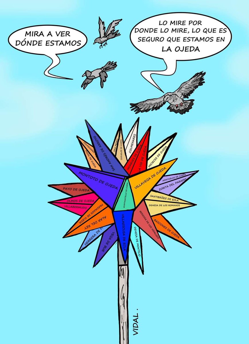 villabermudo_'s tweet photo. Pues sí #Señores y #Señoras
Se mire por donde se mire, estamos en la #Ojeda
Gracias a #ElIlustradorDeSonrisas #VidalGarcia por esta #Viñeta #Palencia https://t.co/SDTYiTMkH4