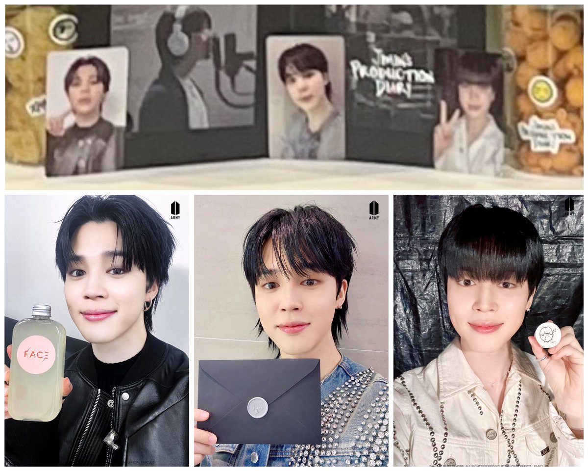 Jimin's Production Diary Outfits for the Special Gift PCs 🤍 The
