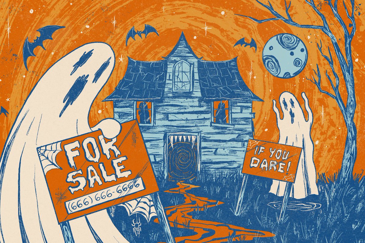 「Selling haunted houses    For the Washin」|Evangeline Gallagherのイラスト