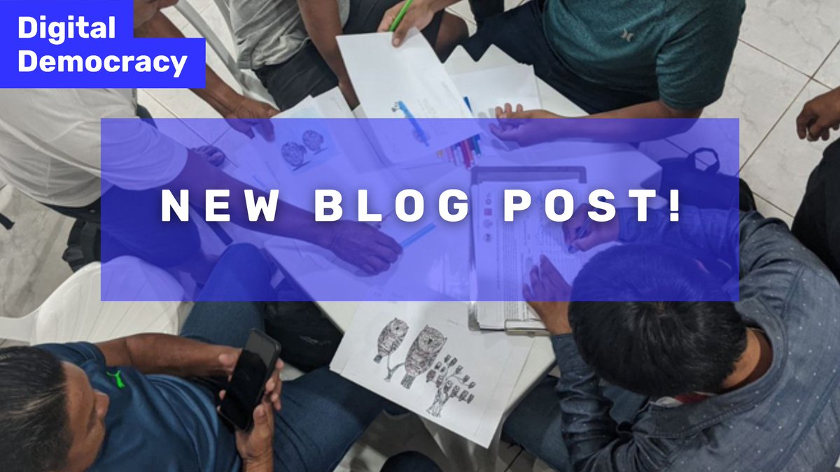 📣New Blog Post!

By Luandro Vieira, about our recent workshop in the Tumucumaque and Paru D'Leste Indigenous Territories in the Brazilian Amazon using <a href="/TerrastoriesApp/">Terrastories</a> &amp; Mapeo. A collaboration with <a href="/instituto_iepe/">Instituto Iepé</a> <a href="/NiaTero/">Nia Tero</a> and @rudokemper/<a href="/CMI_SantaCruz/">Conservation Metrics</a>

digital-democracy.org/blog/mapping-t…