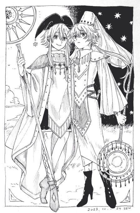 「朝と夜の境目」 #inktober #inktober2023