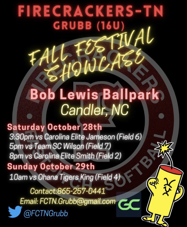 We are headed to Asheville this weekend for some softball in the mountains! 🧨🥎🍁