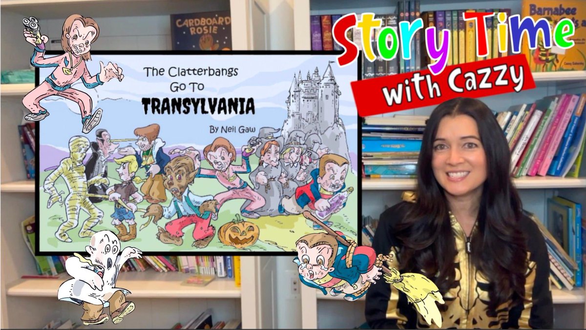 Join me, as I bring the slightly spooky, but mostly fun Halloween adventure story, The Clatterbangs Go to Transylvania by Neil Gaw, to life. <a href="/neilgaw/">Neil Gaw</a> 

Watch full video here: youtu.be/-0pAJlmrONw?si…

#storytime #youtubereadaloud #youtubekids #storytellingonline #readalongwithme