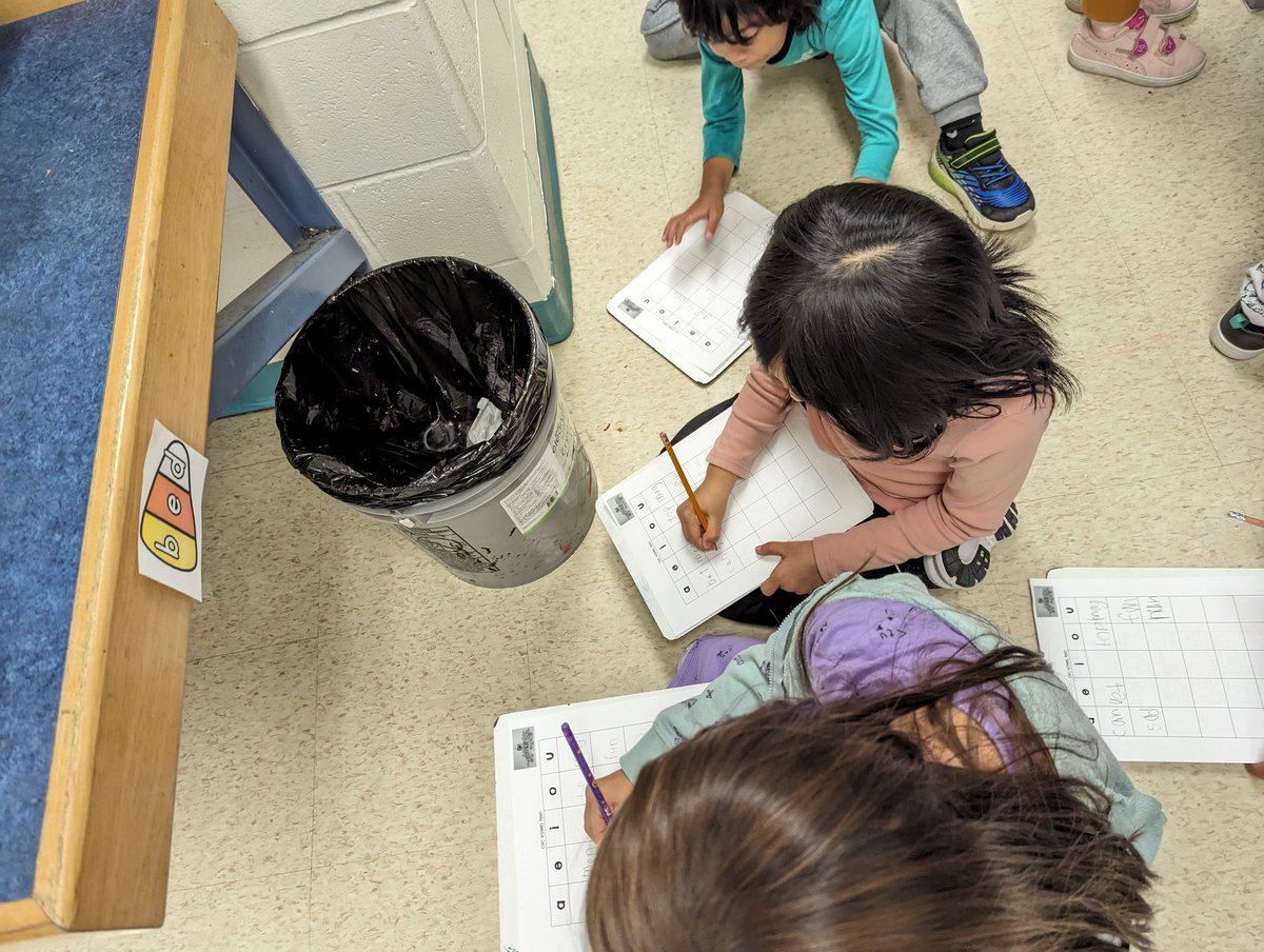 Things are getting spooky fun in Grade One <a href="/StEmilyOCSB/">St. Emily School</a> ! Students are working on solidifying their vowel sound knowledge. They are searching for candy corn words and writing around the room while reading and isolating the vowel in each word. #ocsbliteracy #imse resource