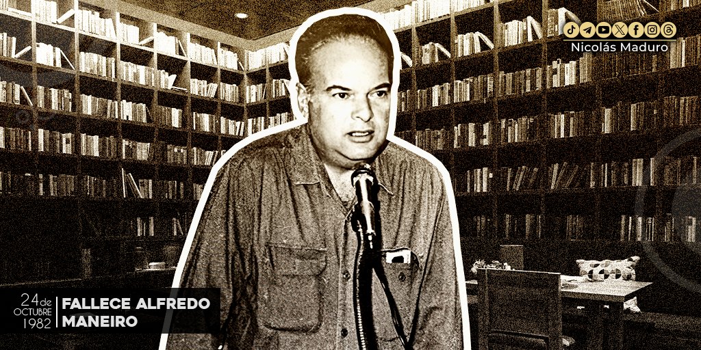 Conmemoramos 41 años del salto a la eternidad de Alfredo Maneiro, eminente intelectual, líder y militante revolucionario, uno de los ideólogos más lúcidos de la izquierda venezolana en términos de compromiso, capacidad organizativa y movilización popular.