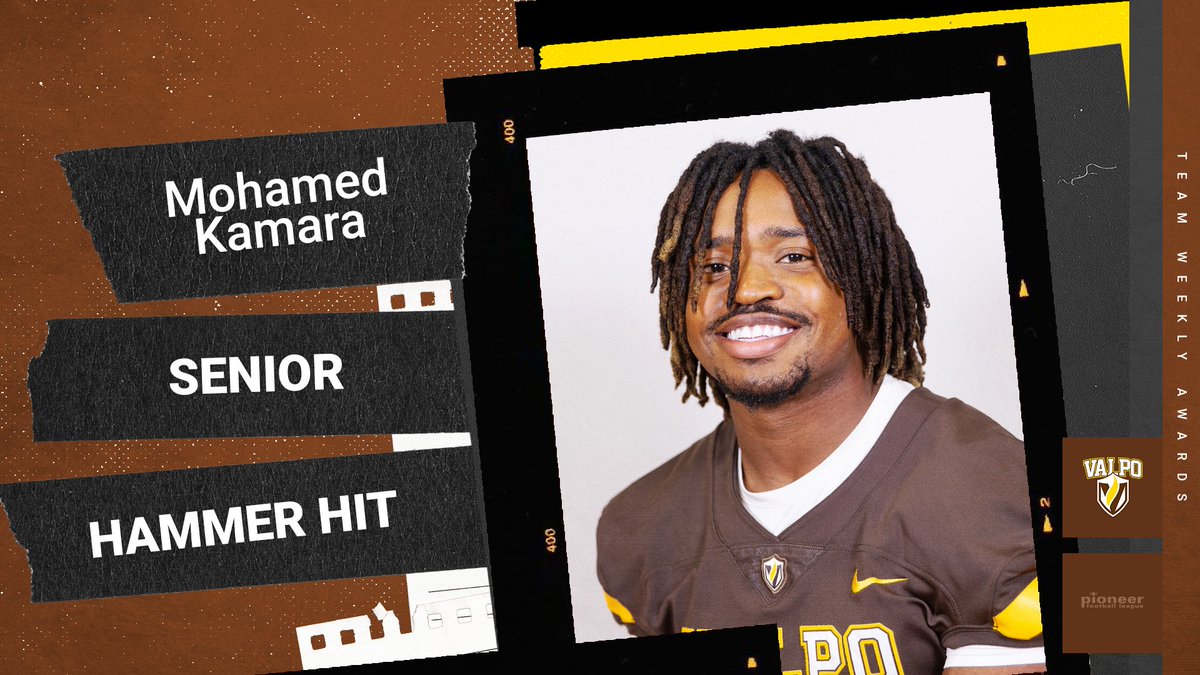 valpoufootball's tweet photo. 🙌 TEAM PLAYERS OF THE WEEK 🙌 

🏈 Mohamed Kamara, Hammer Hit 
🏈 @Jashon_Butler1, Special Teams 
🏈 @WrldIzOnye, Defense 
🏈 @KeefeRowan, Offense 

#GoValpo https://t.co/Xy7IAlCodK