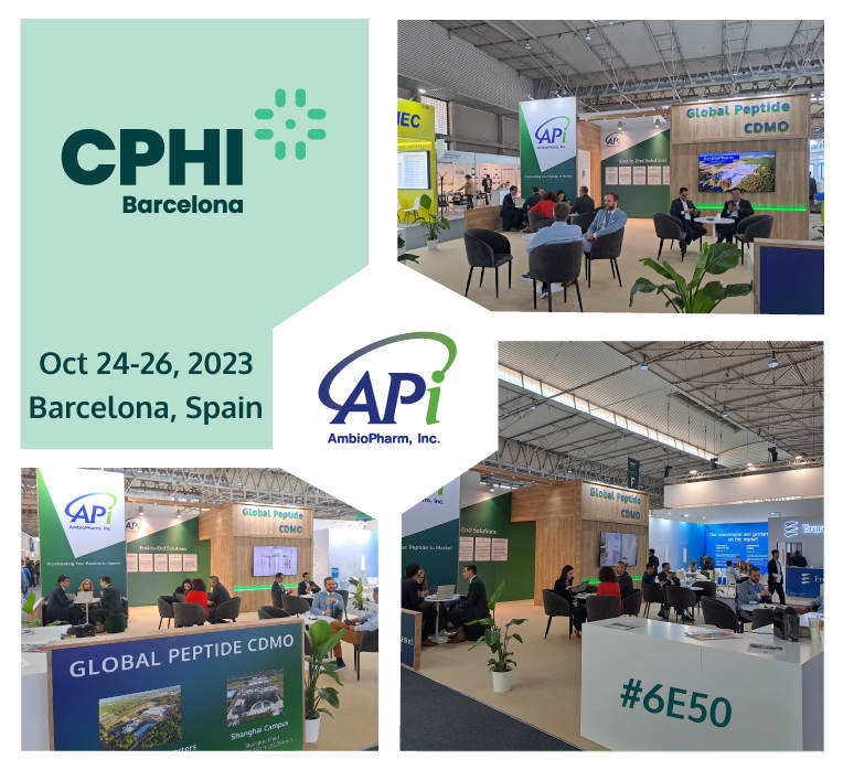 AmbioPharmInc's tweet image. Day 1 at #CPHIBarcelona!  

You can find AmbioPharm at stand 6E50 where we will be available to discuss how we can help you achieve success with your next clinical #peptide project with our peptide manufacturing &amp;amp; development services. 

ambiopharm.com/resources/even…

 #CPHIWW #CPHI