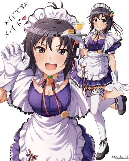 メイドまこりんはいいぞ。 #菊地真