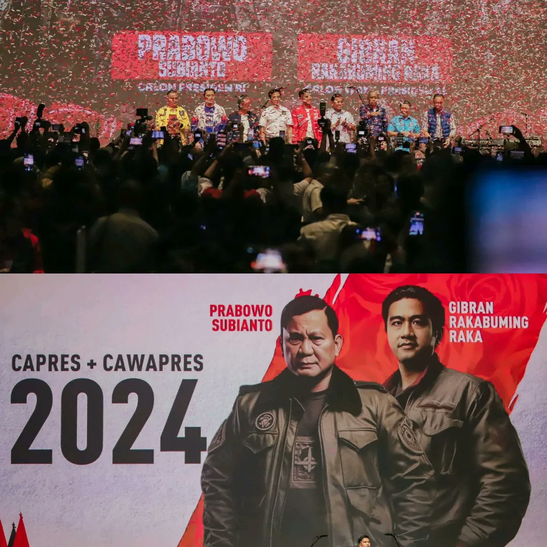 psi_id's tweet photo. Gimana yang kemarin penasaran sama capres-cawapres yang PSI usung? udah terbayar yaa 🤏🏻😍

PSI resmi mengusung Pak Prabowo Subianto sebagai Capres bersama Mas Gibran Rakabuming Raka sebagai Cawapres karena kami optim15, merekalah yang bisa melanjutkan Pak Jokowi, melanjutkan pembangunan yang sesuai arah generasi penerus bangsa.

Satu lagi nih pesen Mas Ketum Kaesang buat semua Sis dan Bro di seluruh Indonesia, jangan sampai pemilu bikin kalian putus sama pacar, berantem dengan sanak saudara ya! 

Ingat PSI, ingat berpolitik riang gembira🫰🏻🔥😍

#PolitikMoveOn
#IndonesiaMaju
#AkuPSI
#TegakLurusJokow15me