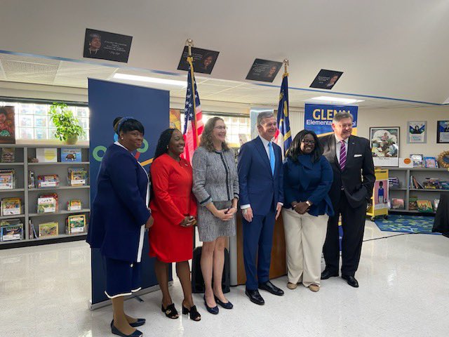 GlennPride's tweet photo. Glenn was proud to host Governor Cooper this morning for breakfast! He was able to serve students, meet teachers &amp; share exciting news about a new initiative to expand breakfast access for students. Thank you to the Governor &amp; the many honored guests who joined us this morning. https://t.co/4GWSEMYxpa