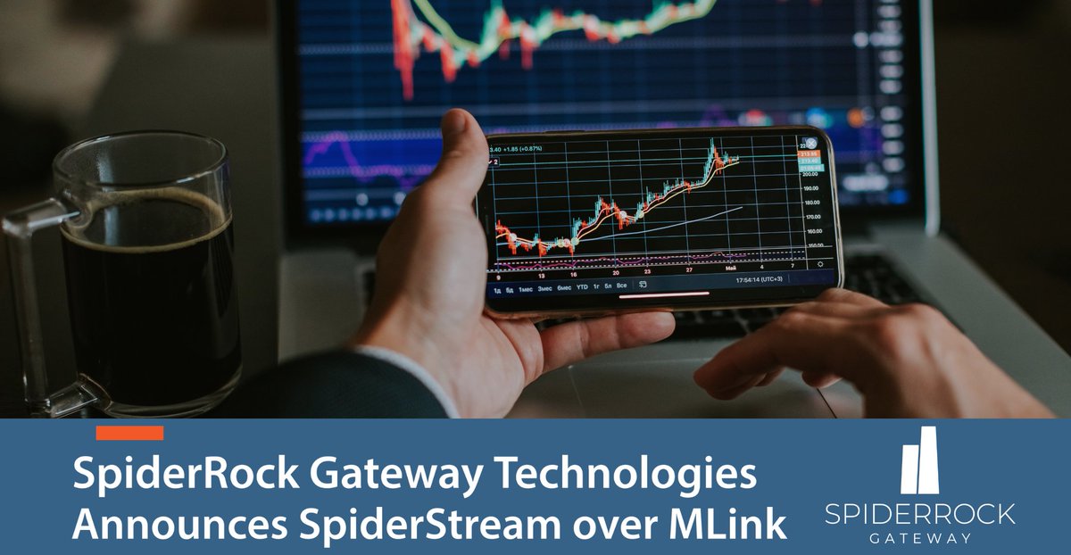 SpiderRock Gateway Technologies (“SpiderRock”) announces SpiderStream over MLink, an API that simplifies access to real-time and delayed institutional-grade market data and options analytics. Click the link below for more information. rb.gy/ftf87