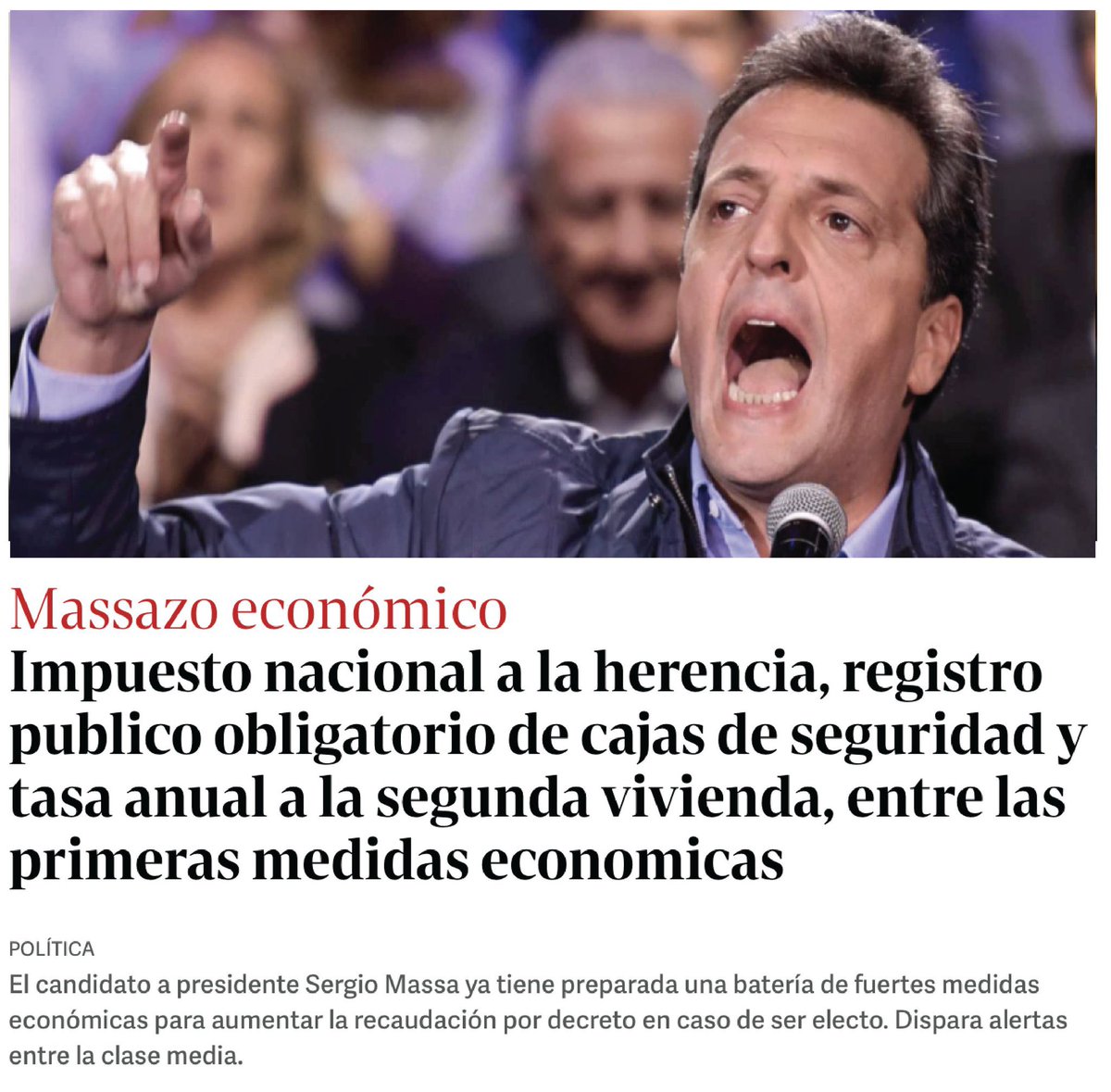 Massa quiere hacer todo lo contrario a lo que necesita Argentina.