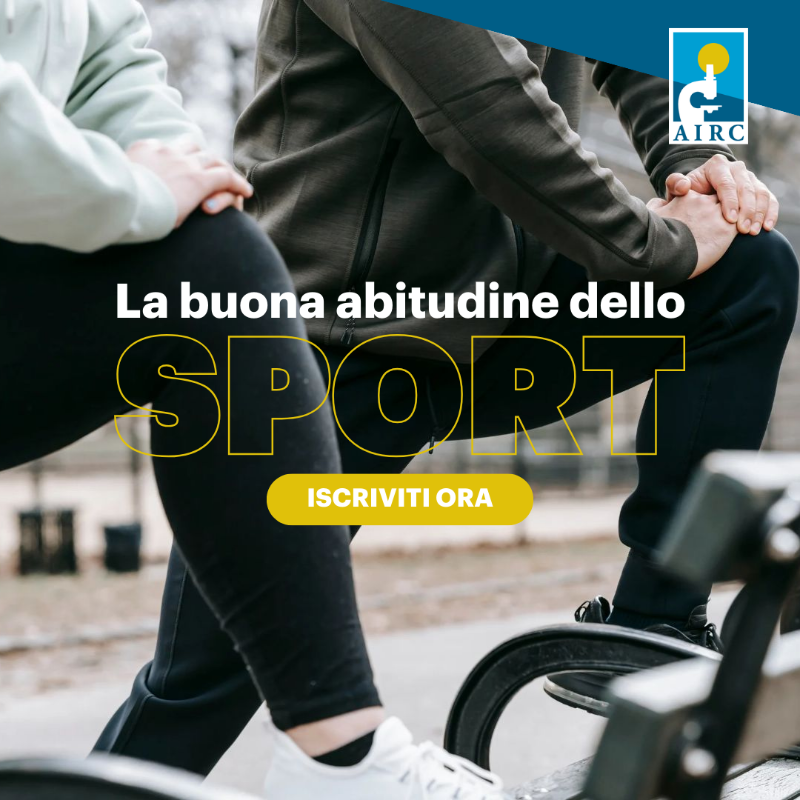 AIRC_it's tweet photo. Come mai l'attività fisica è così importante per la nostra salute❓ Scopri i perchè partecipando al percorso sulle buone abitudini per prevenire il cancro. Iscriviti ora!