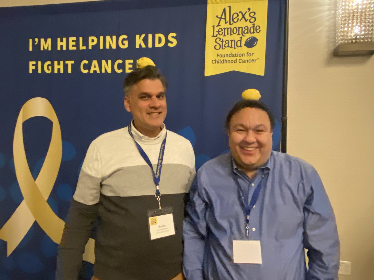 Robin Parihar MD, PhD (@robinp_mdlab) on Twitter photo What can I say: we’re just a couple of lemonheads… supporting an amazing cause!
#LemonTopChallenge <a href="/AlexsLemonade/">Alex's Lemonade Stand Foundation</a> <a href="/NM_Financial/">Northwestern Mutual</a> #pediatriccancer What can I say: we’re just a couple of lemonheads… supporting an amazing cause!
#LemonTopChallenge <a href="/AlexsLemonade/">Alex's Lemonade Stand Foundation</a> <a href="/NM_Financial/">Northwestern Mutual</a> #pediatriccancer