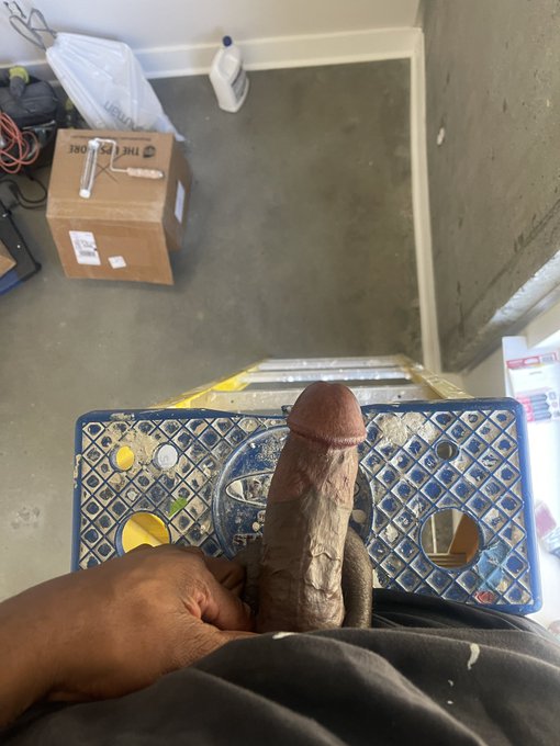 Working with my dick out&hellip; client is in the next room&hellip; I am a custom home painter&hellip;DM for the video or