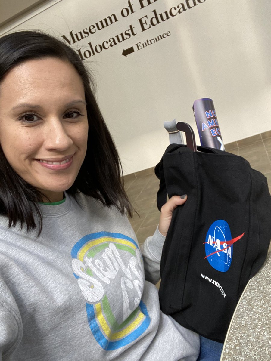 Thank you @alanadavis1233 for my @NASAEducation swag!!! Can’t wait to hang the poster! @STEMcobb #COBBIA