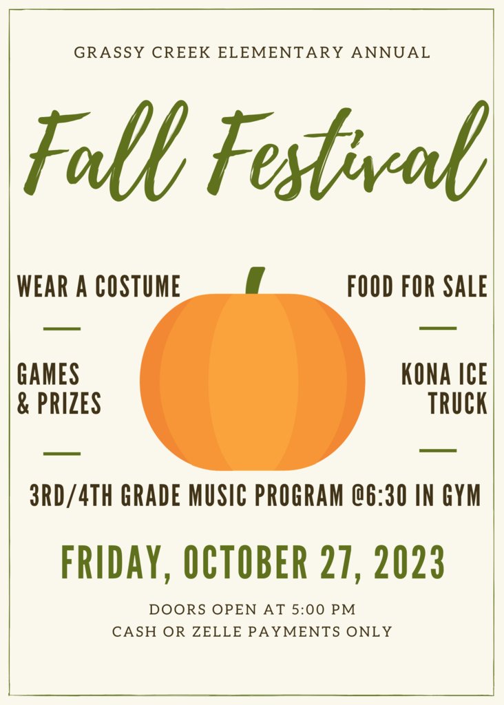 Our annual Fall Festival is this Friday....see you there!