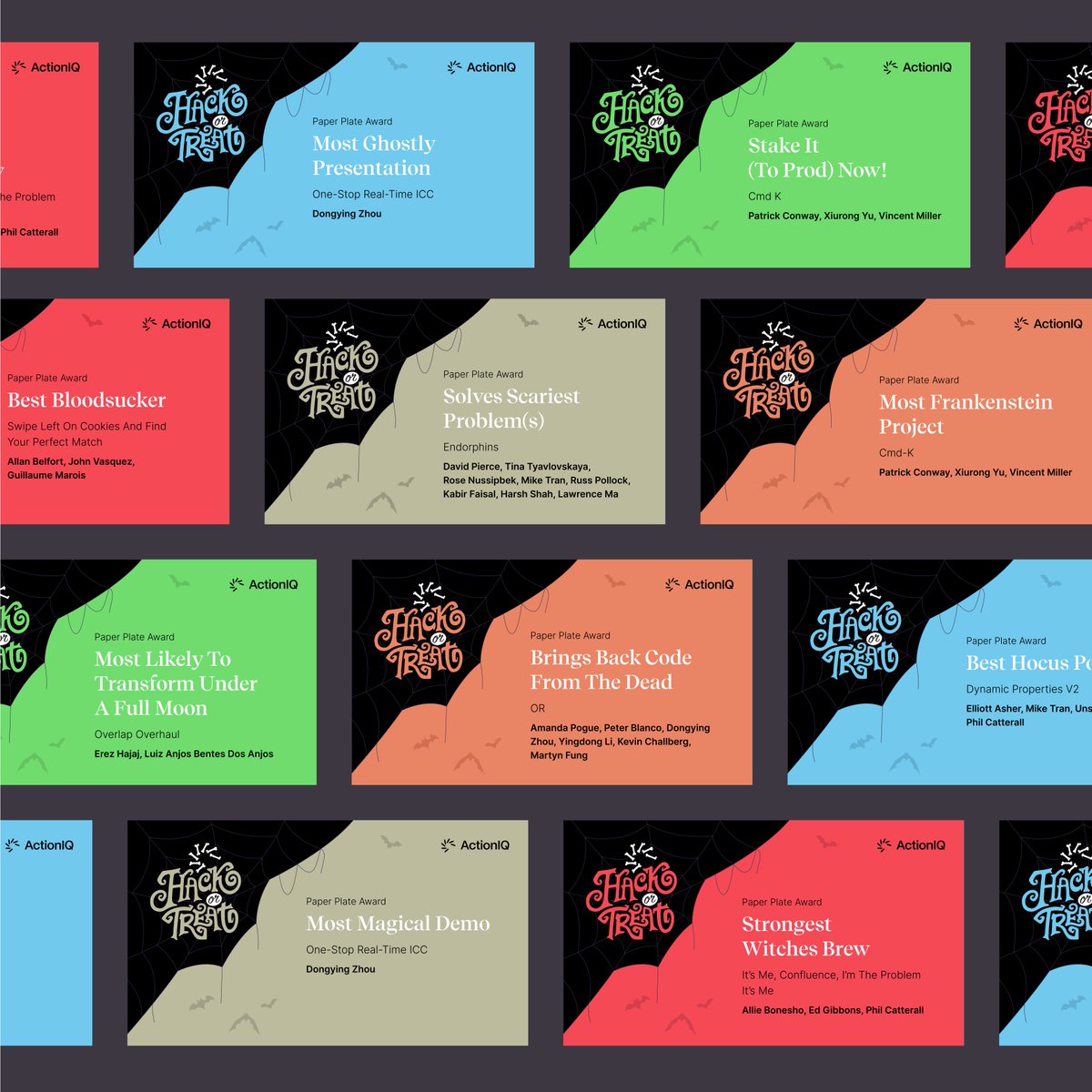 ActionIQinc's tweet image. We had a Spooktacular Fall Hackathon last week! Some scary good ideas that will haunt our company with their releases in the best of ways. Congratulations to all involved! 
#Hackathon #LifeAtAIQ