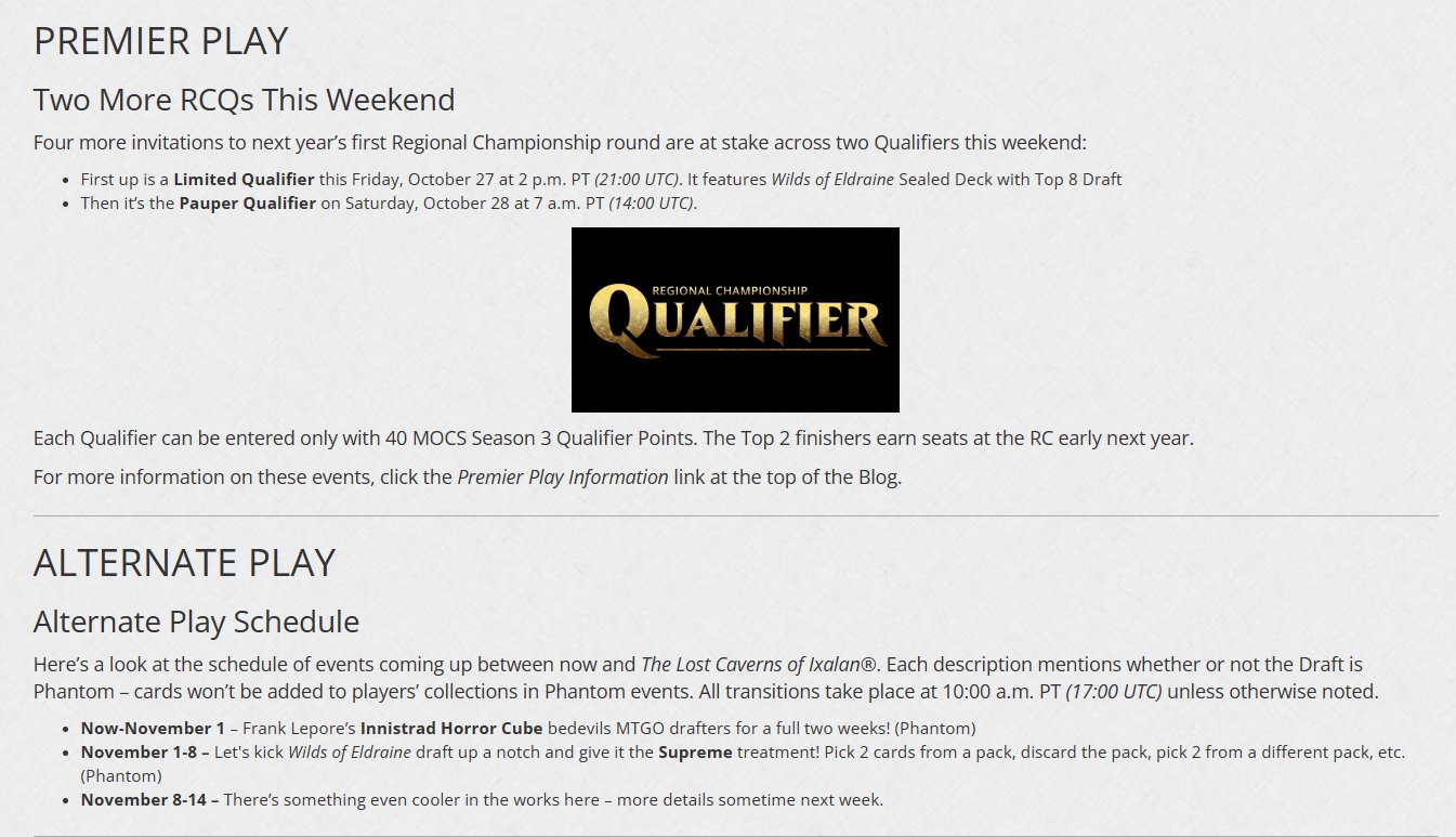 Qualifier Weekend Information