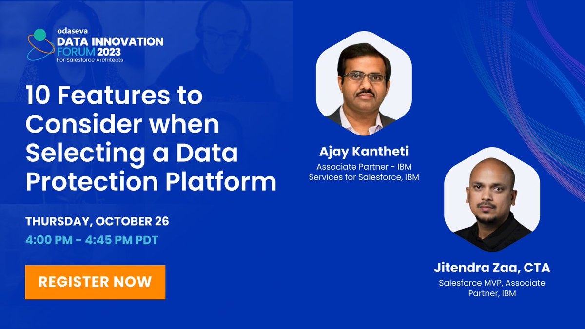 RMintz2's tweet image. [Special APAC Time] Register for the #DataInnovationForum session &quot;10 Features to Consider when Selecting a Data Protection Platform&quot; to explore features to consider when selecting a #Salesforce data protection vendor, implementation strategies &amp;amp; more: bit.ly/47ltVcf