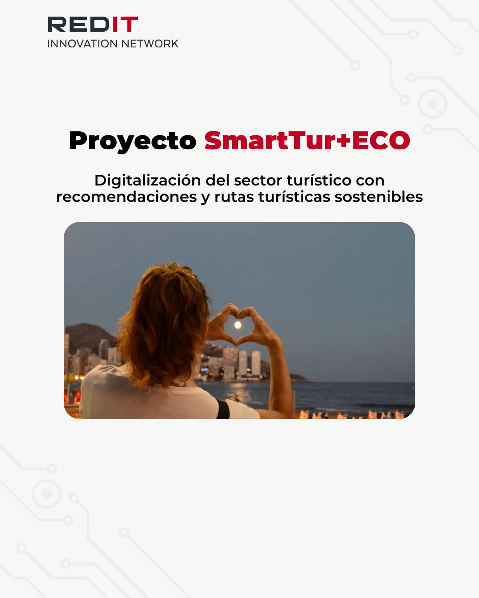 Redit_es's tweet photo. 𝙋𝙧𝙤𝙮𝙚𝙘𝙩𝙤 𝙎𝙢𝙖𝙧𝙩𝙏𝙪𝙧+𝙀𝙘𝙤: digitalización del sector turístico con recomendaciones y rutas turísticas sostenibles.
✅𝗔𝗽𝗹𝗶𝗰𝗮𝗰𝗶𝗼́𝗻 𝗮𝗰𝘁𝘂𝗮l: Turismo sostenible. ✅𝗔𝗽𝗹𝗶𝗰𝗮𝗰𝗶𝗼́𝗻 𝗳𝘂𝘁𝘂𝗿𝗮: Digitalización y gamificación. https://t.co/pj6swcE46K